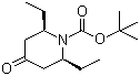 N-Boc-2,6-diethyl-4-oxo-piperdine Structure,1003843-30-8Structure