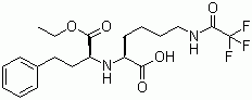 N2-(1-乙氧羰基-3-苯丙基)-N6-三氟乙?；?L-賴(lài)氨酸結(jié)構(gòu)式_116169-90-5結(jié)構(gòu)式