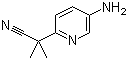 2-(5-氨基吡啶-2-基)-2-甲基丙腈結(jié)構(gòu)式_1226776-95-9結(jié)構(gòu)式