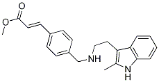 (E)-methyl3-(4-(((2-(2-methyl-1h-indol-3-yl)ethyl)amino)methyl)phenyl)acrylate Structure,441741-65-7Structure