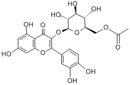 櫟精-3-O-B-D-吡喃葡萄糖-6-乙酸酯結構式_54542-51-7結構式