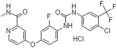 鹽酸瑞格非尼結(jié)構(gòu)式_835621-07-3結(jié)構(gòu)式
