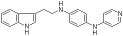 N-[2-(1H-吲哚-3-基)乙基]-N-(4-吡啶基)-1,4-苯二胺結(jié)構(gòu)式_881202-45-5結(jié)構(gòu)式