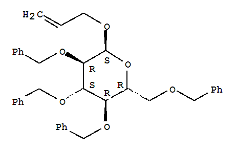 烯丙基-2,3,4,6-四-O-苯甲酰基-α-D-吡喃葡萄糖苷結(jié)構(gòu)式_6207-45-0結(jié)構(gòu)式