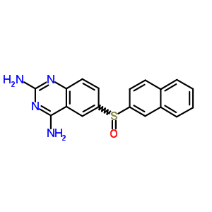 6-(2-萘亞磺?；?-2,4-喹唑啉二胺結構式_51123-77-4結構式